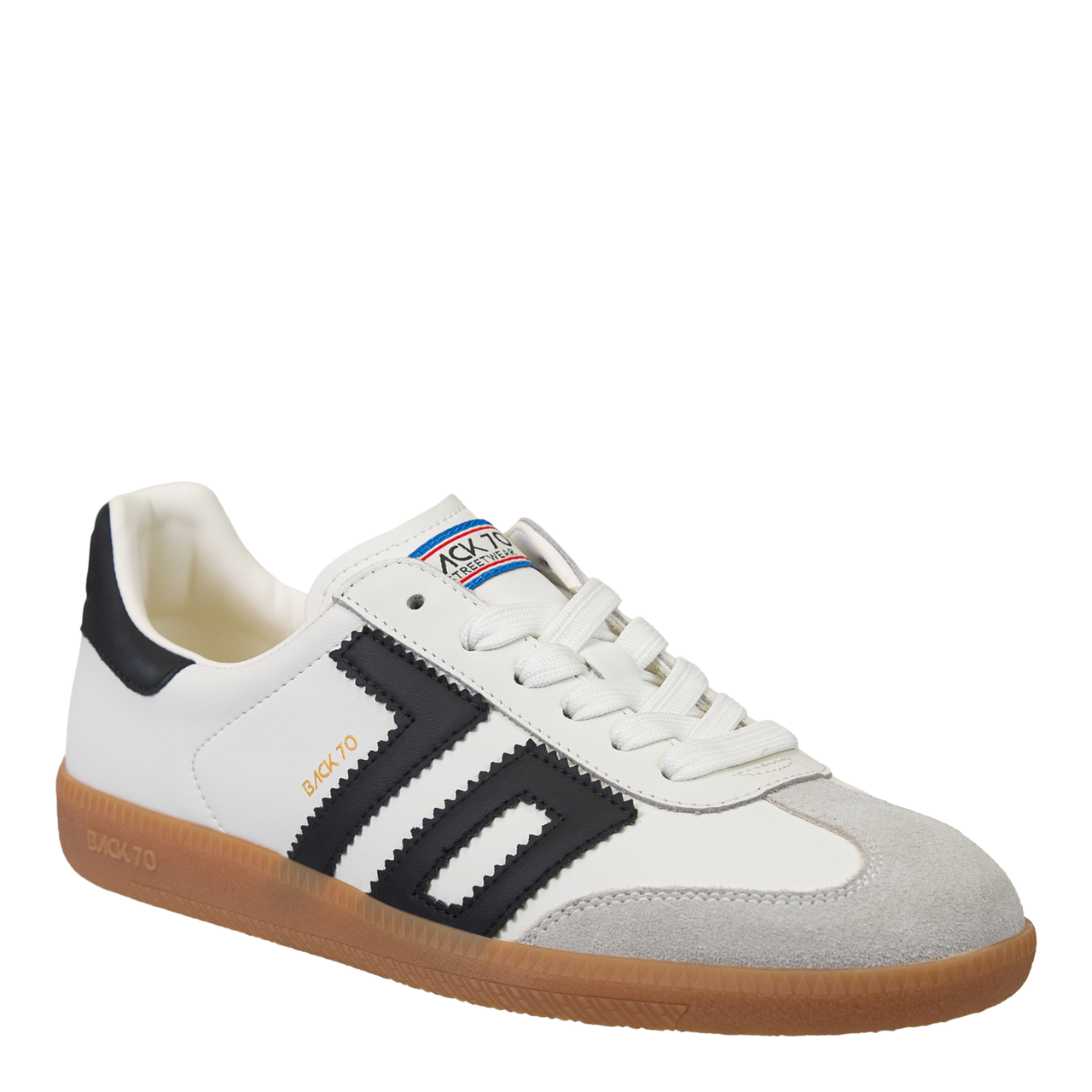 Back 70 Cloud in White Black Sneakers Back 70 Cloud in White Black Sneakers