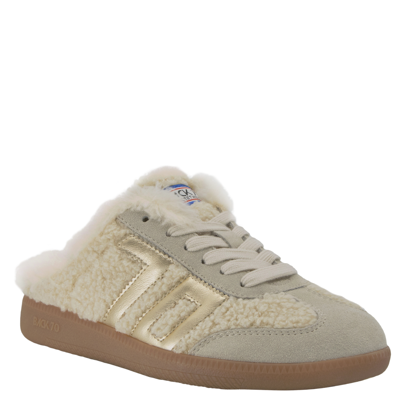 Back 70 Easter FL Butter Gold Backless Sneakers Back 70 Easter FL Butter Gold Backless Sneakers