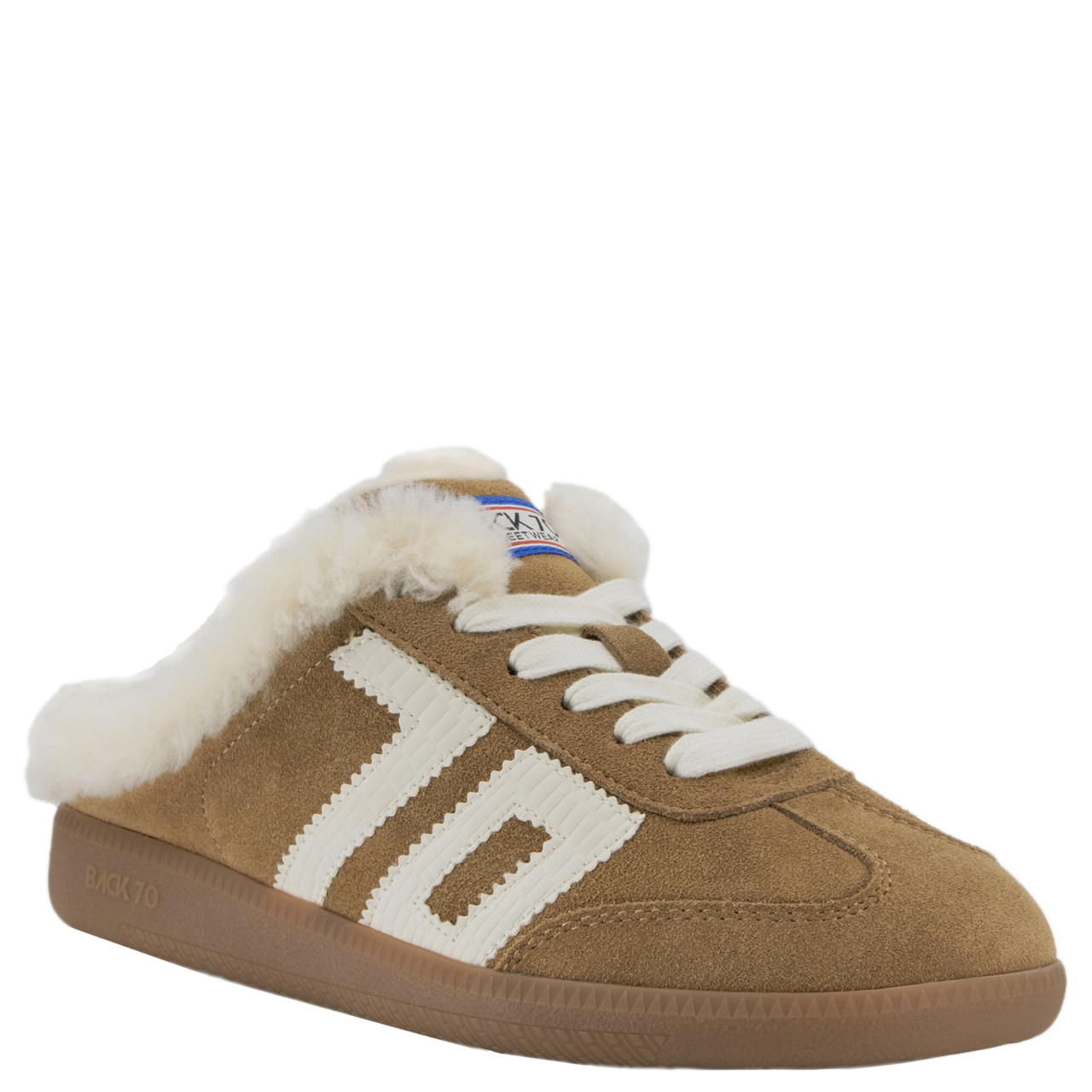 Back 70 Easter FL Tobacco White Backless Sneakers Back 70 Easter FL Tobacco White Backless Sneakers