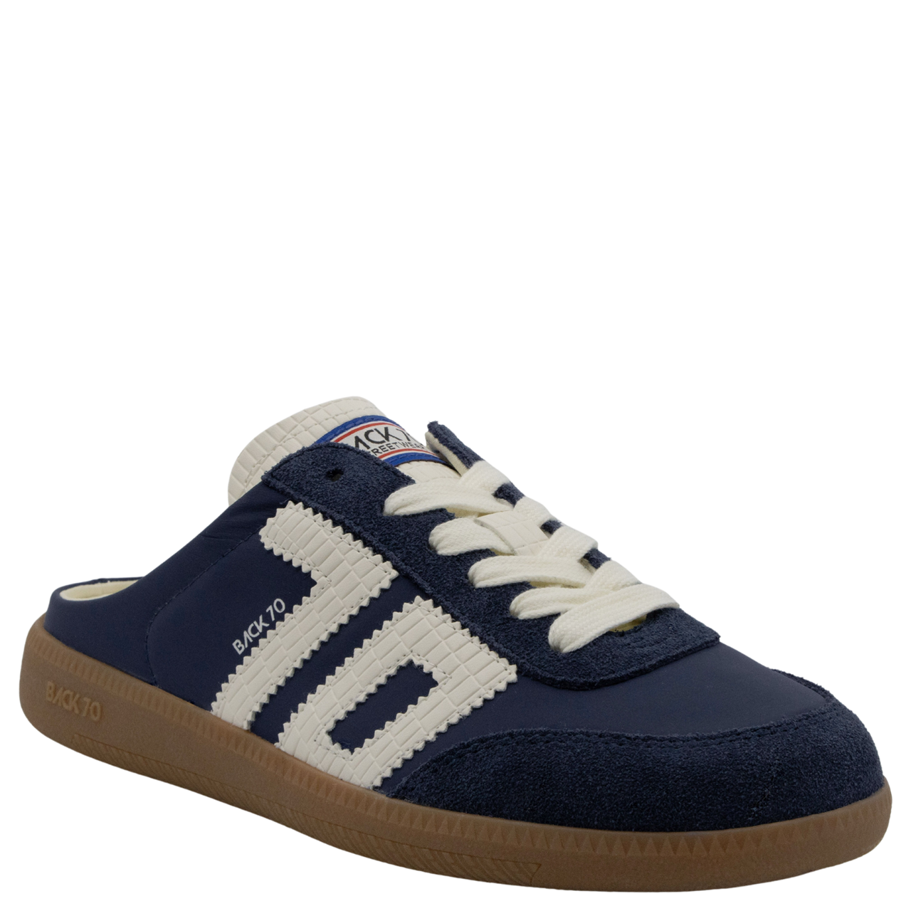 Back 70 Easter Navy Backless Sneakers Back 70 Easter Navy Backless Sneakers