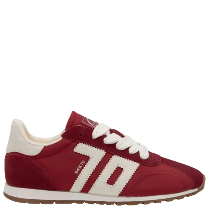 Back 70 Asian Red White Sneakers
