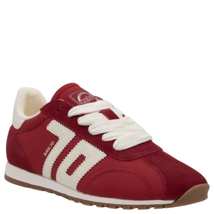 Back 70 Asian Red White Sneakers