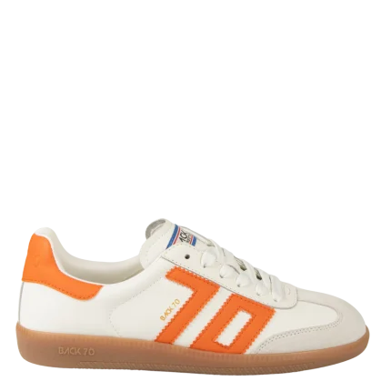 Back 70 Cloud White Orange Sneakers