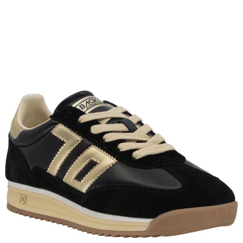 Back 70 Jogger Black Gold Sneakers Back 70 Jogger Black Gold Sneakers