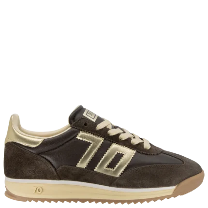 Back 70 Jogger Coffee Gold Sneakers